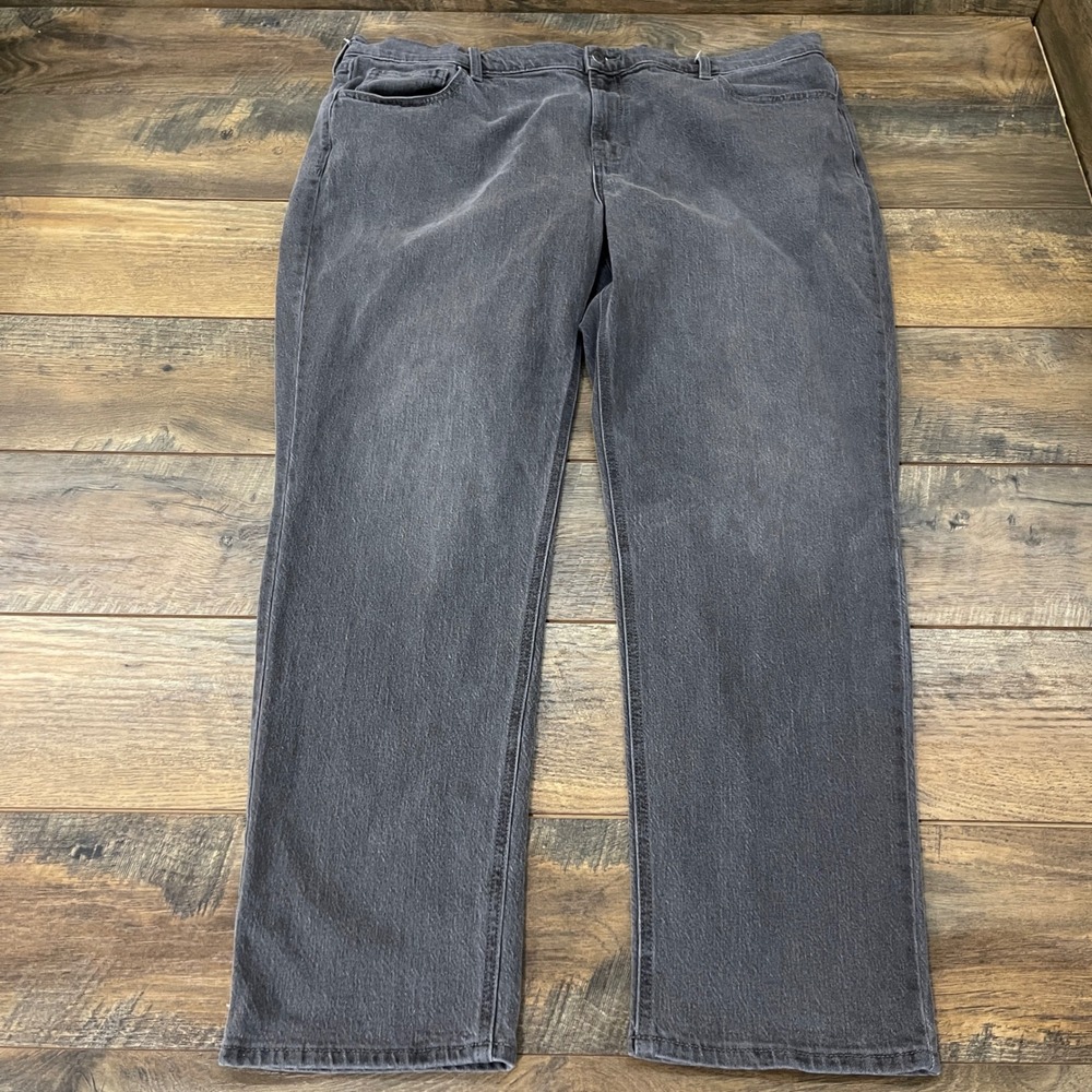 Old Navy Wow Boyfriend Jeans Black Mid Rise Straight Size 18 Denim Pants Grunge